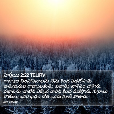 హగ్గయి 2:22 TELIRV Bible Verse Image