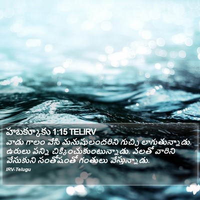 హబక్కూకు 1:15 TELIRV Bible Verse Image