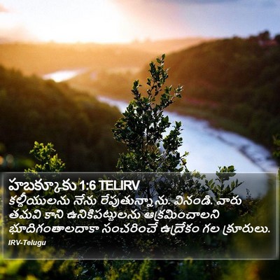 హబక్కూకు 1:6 TELIRV Bible Verse Image