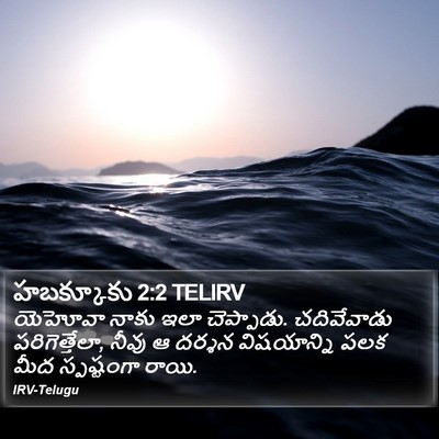 హబక్కూకు 2:2 TELIRV Bible Verse Image