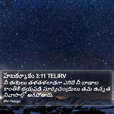 హబక్కూకు 3:11 TELIRV Bible Verse Image