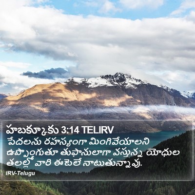 హబక్కూకు 3:14 TELIRV Bible Verse Image