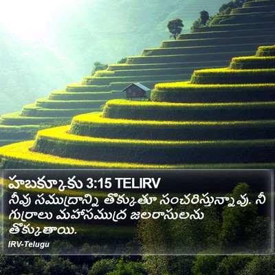 హబక్కూకు 3:15 TELIRV Bible Verse Image