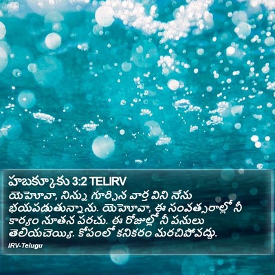 హబక్కూకు 3:2 TELIRV Bible Verse Image