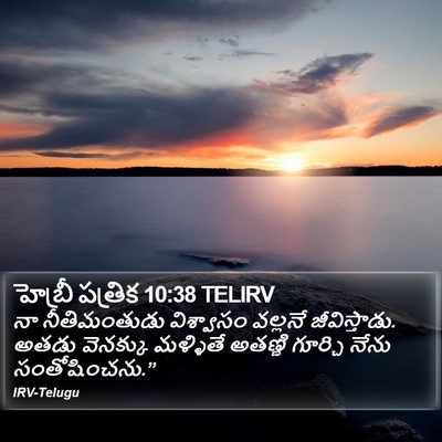 హెబ్రీ పత్రిక 10:38 TELIRV Bible Verse Image