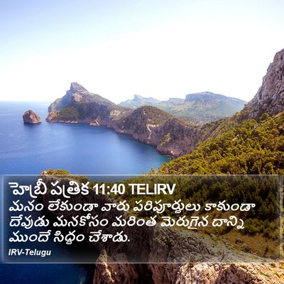 హెబ్రీ పత్రిక 11:40 TELIRV Bible Verse Image