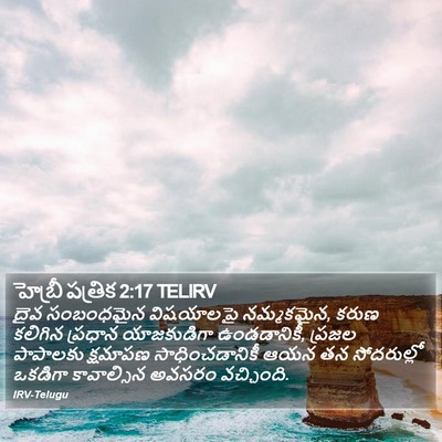 హెబ్రీ పత్రిక 2:17 TELIRV Bible Verse Image
