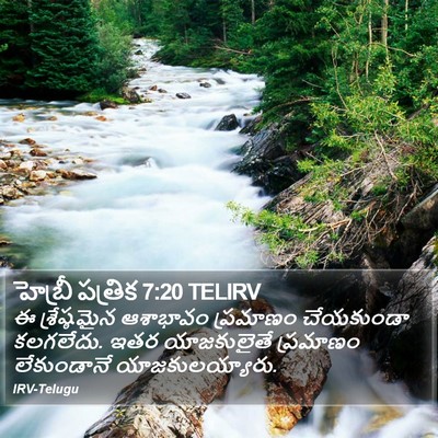 హెబ్రీ పత్రిక 7:20 TELIRV Bible Verse Image