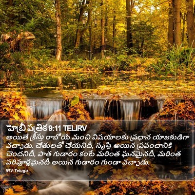 హెబ్రీ పత్రిక 9:11 TELIRV Bible Verse Image