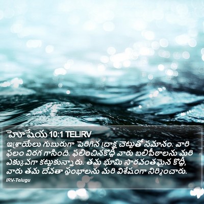 హోషేయ 10:1 TELIRV Bible Verse Image