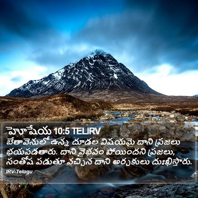 హోషేయ 10:5 TELIRV Bible Verse Image