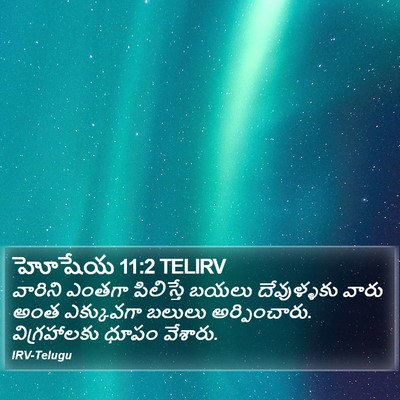 హోషేయ 11:2 TELIRV Bible Verse Image
