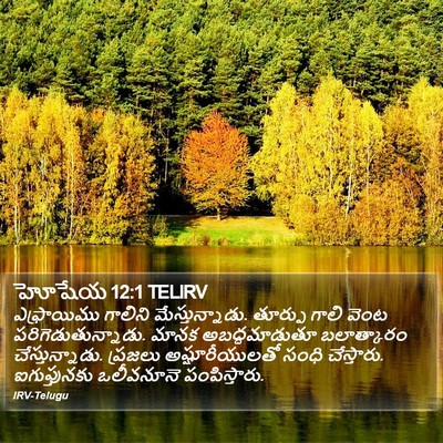 హోషేయ 12:1 TELIRV Bible Verse Image
