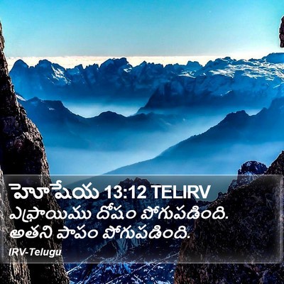 హోషేయ 13:12 TELIRV Bible Verse Image