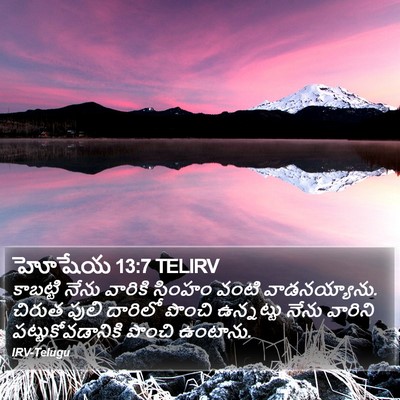 హోషేయ 13:7 TELIRV Bible Verse Image