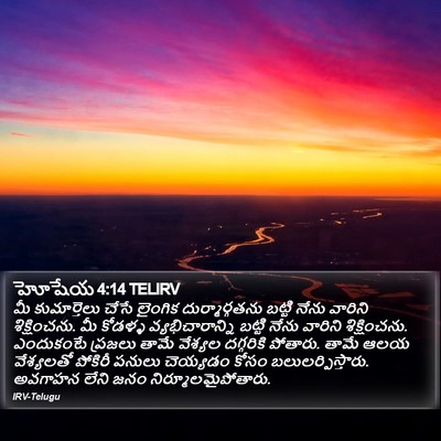హోషేయ 4:14 TELIRV Bible Verse Image