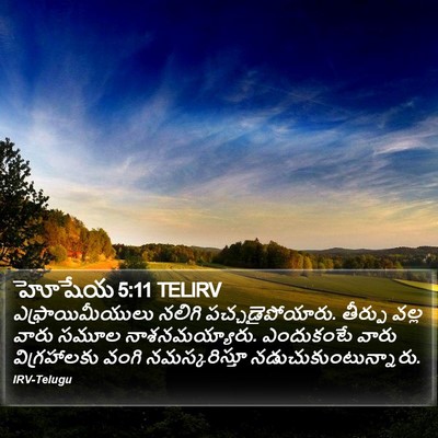 హోషేయ 5:11 TELIRV Bible Verse Image