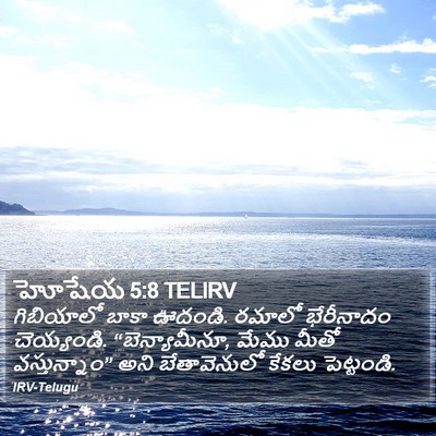 హోషేయ 5:8 TELIRV Bible Verse Image