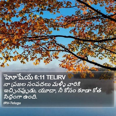 హోషేయ 6:11 TELIRV Bible Verse Image