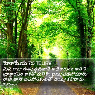 హోషేయ 7:5 TELIRV Bible Verse Image