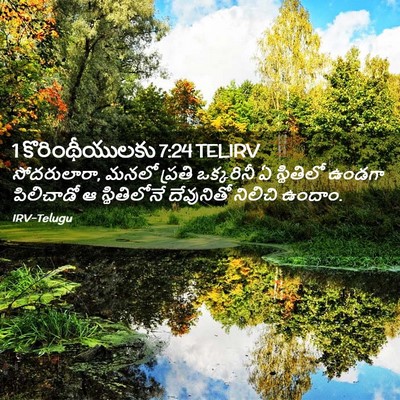 Picture 02 - 1 కొరింథీయులకు 7:24 TELIRV - సోదరులారా, మనలో - Bible Verse Picture