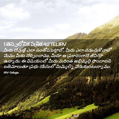 Picture 02 - 1 తెస్సలోనిక పత్రిక 4:2 TELIRV - మీరు దేవుణ్ణి ఎలా - Bible Verse Picture