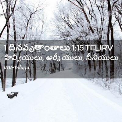 Picture 02 - 1 దినవృత్తాంతాలు 1:15 TELIRV - హివ్వీయులు, - Bible Verse Picture