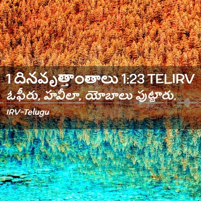Picture 02 - 1 దినవృత్తాంతాలు 1:23 TELIRV - ఓఫీరు, హవీలా, - Bible Verse Picture