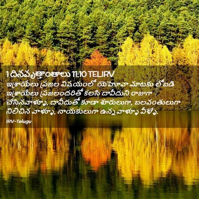 Picture 02 - 1 దినవృత్తాంతాలు 11:10 TELIRV - ఇశ్రాయేలు ప్రజల - Bible Verse Picture