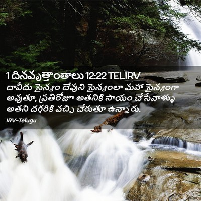 Picture 02 - 1 దినవృత్తాంతాలు 12:22 TELIRV - దావీదు సైన్యం - Bible Verse Picture