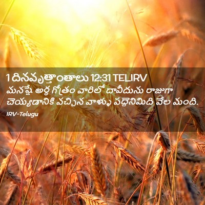 Picture 02 - 1 దినవృత్తాంతాలు 12:31 TELIRV - మనష్షే అర్థ - Bible Verse Picture