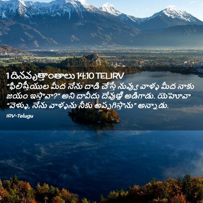 Picture 02 - 1 దినవృత్తాంతాలు 14:10 TELIRV - “ఫిలిష్తీయుల మీద - Bible Verse Picture