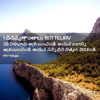 Picture 02 - 1 దినవృత్తాంతాలు 16:11 TELIRV - యెహోవాను - Bible Verse Picture