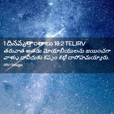 Picture 02 - 1 దినవృత్తాంతాలు 18:2 TELIRV - తరువాత అతడు - Bible Verse Picture