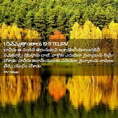 Picture 02 - 1 దినవృత్తాంతాలు 19:17 TELIRV - దావీదు ఆ సంగతి - Bible Verse Picture