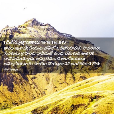 Picture 02 - 1 దినవృత్తాంతాలు 19:19 TELIRV - తాము ఇశ్రాయేలీయుల - Bible Verse Picture