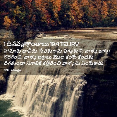 Picture 02 - 1 దినవృత్తాంతాలు 19:4 TELIRV - హానూను దావీదు - Bible Verse Picture