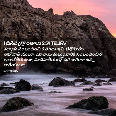 Picture 02 - 1 దినవృత్తాంతాలు 2:54 TELIRV - శల్మాకు - Bible Verse Picture