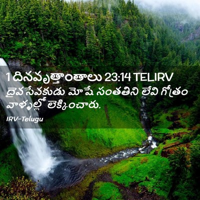 Picture 02 - 1 దినవృత్తాంతాలు 23:14 TELIRV - దైవసేవకుడు మోషే - Bible Verse Picture