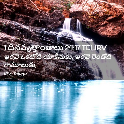 Picture 02 - 1 దినవృత్తాంతాలు 24:17 TELIRV - ఇరవై ఒకటోది - Bible Verse Picture