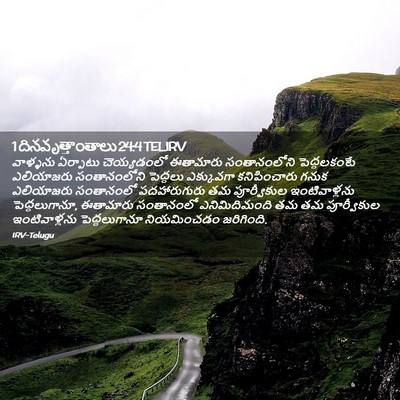Picture 02 - 1 దినవృత్తాంతాలు 24:4 TELIRV - వాళ్ళను ఏర్పాటు - Bible Verse Picture