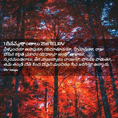Picture 02 - 1 దినవృత్తాంతాలు 25:6 TELIRV - వీళ్ళందరూ - Bible Verse Picture