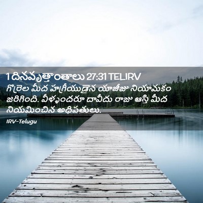 Picture 02 - 1 దినవృత్తాంతాలు 27:31 TELIRV - గొర్రెల మీద - Bible Verse Picture