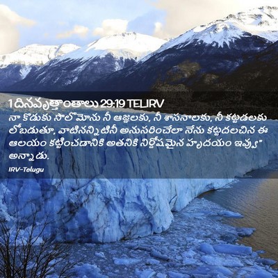 Picture 02 - 1 దినవృత్తాంతాలు 29:19 TELIRV - నా కొడుకు - Bible Verse Picture
