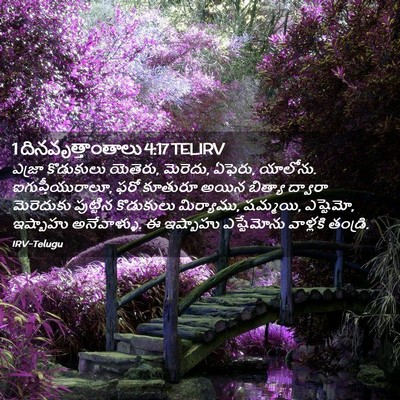Picture 02 - 1 దినవృత్తాంతాలు 4:17 TELIRV - ఎజ్రా కొడుకులు - Bible Verse Picture