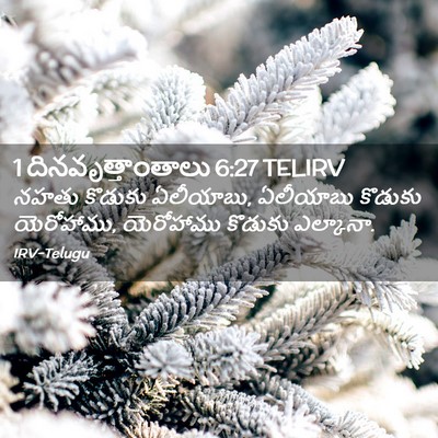 Picture 02 - 1 దినవృత్తాంతాలు 6:27 TELIRV - నహతు కొడుకు - Bible Verse Picture
