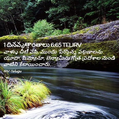 Picture 02 - 1 దినవృత్తాంతాలు 6:65 TELIRV - వాళ్ళు చీటీ వేసి, - Bible Verse Picture