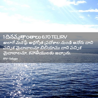 Picture 02 - 1 దినవృత్తాంతాలు 6:70 TELIRV - అలాగే మనష్షే - Bible Verse Picture