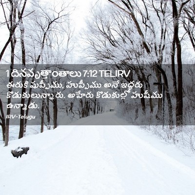 Picture 02 - 1 దినవృత్తాంతాలు 7:12 TELIRV - ఈరుకి షుప్పీము, - Bible Verse Picture