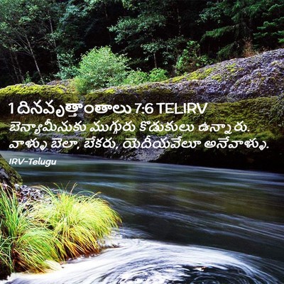 Picture 02 - 1 దినవృత్తాంతాలు 7:6 TELIRV - బెన్యామీనుకు - Bible Verse Picture